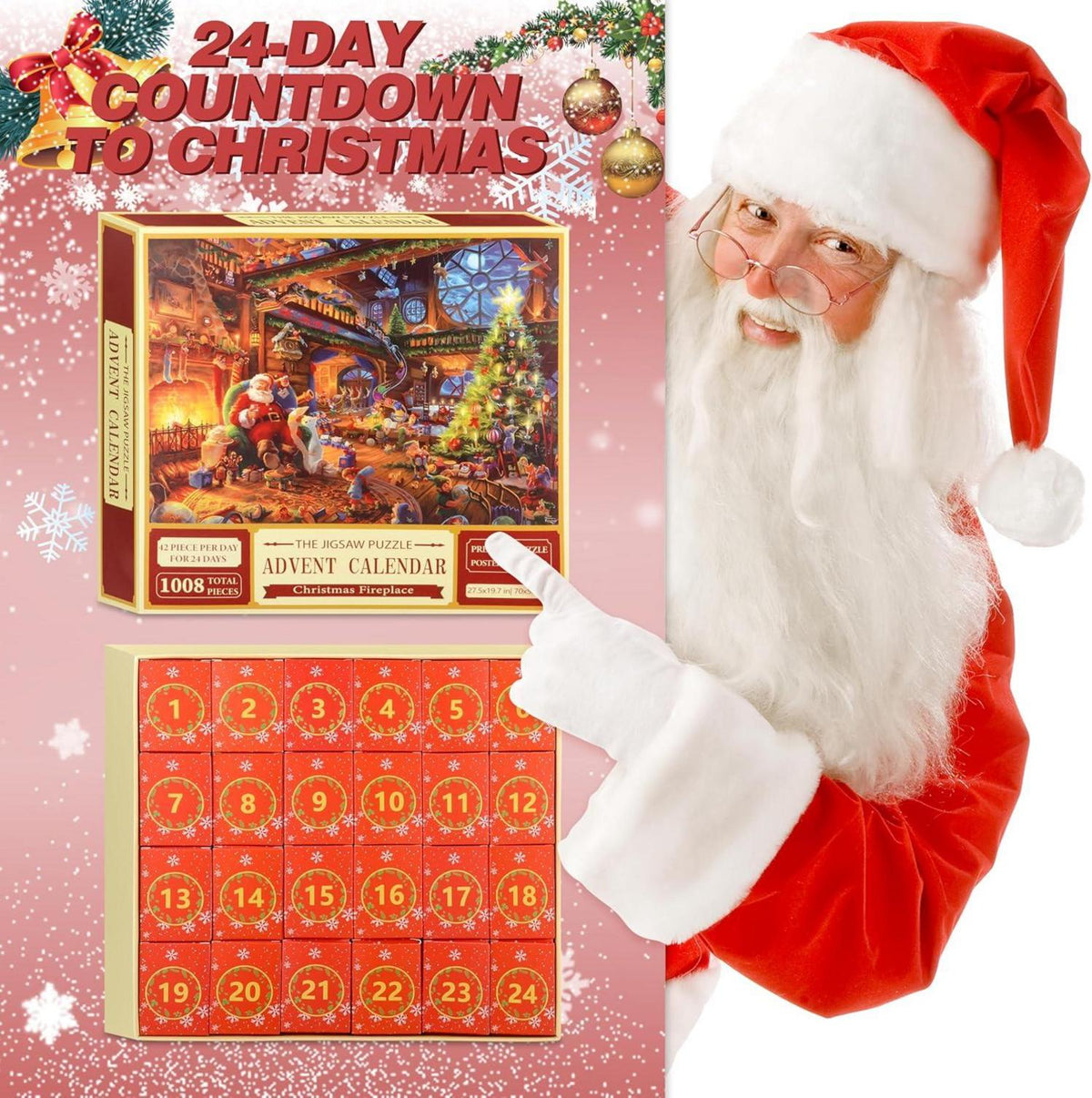 Puzzle Adventskalender 2024 Weihnachten Mädchen Jungen Frauen Männer