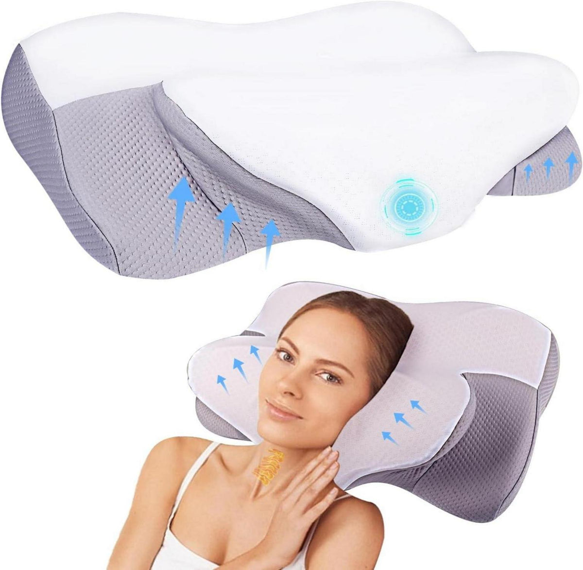 Memory Foam Kissen für Seiten- und Rückenschläfer