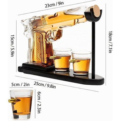 Whisky Geschenkset mit Karaffe & Bullet Gläsern