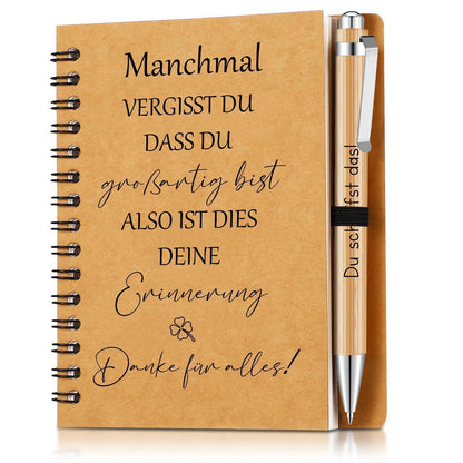 Notizblock mit Stift – Abschiedsgeschenk Kollegen & Mitarbeiter
