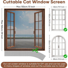 Katzenfenznetz Einstellbar mit Klebeband – DIY Balkon Schutzgitter