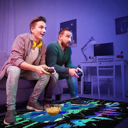 3D Gaming Teppich 160x200 cm - Rutschfest & Waschbar