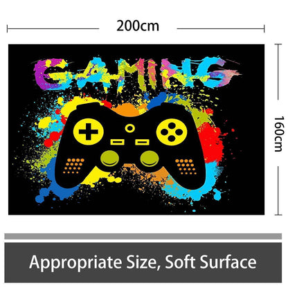 3D Gaming Teppich 160x200 cm - Rutschfest & Waschbar