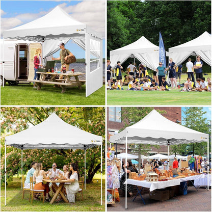 3x3m Faltpavillon wasserdicht mit Seitenwänden & Sandsäcken