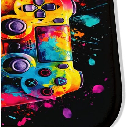 Gaming Teppich 120x160 cm - Rutschfest & Waschbar für Gamer Zimmer