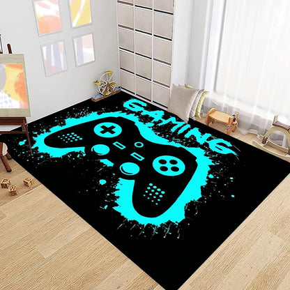 3D Gaming Teppich 160x200 cm - Rutschfest & Waschbar
