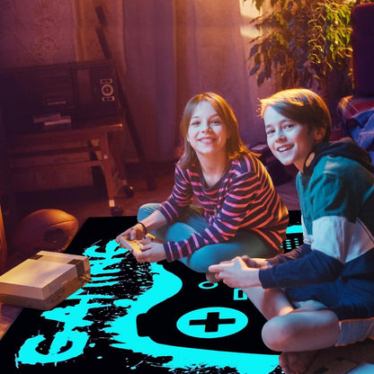 3D Gaming Teppich 160x200 cm - Rutschfest & Waschbar