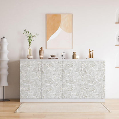 Selbstklebende Tapete Möbelaufkleber Beige Linie wasserdicht 0.4W x