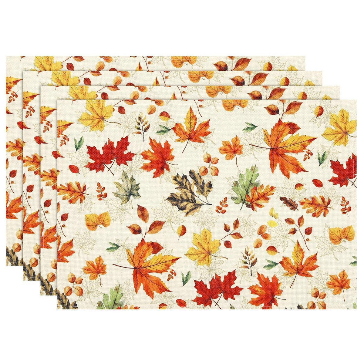 Platzset 4er Set Ahornblatt Herbst Tischsets