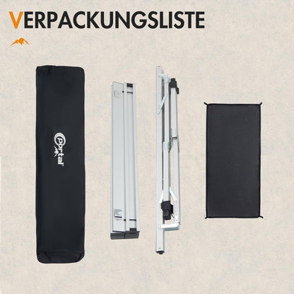 PORTAL Campingtisch faltbar, höhenverstellbar, 108x71cm, Aluminium
