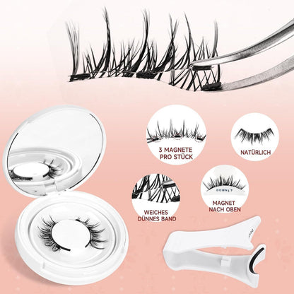 Magnetische Wimpern ohne Kleber – Natural Look mit Applikator