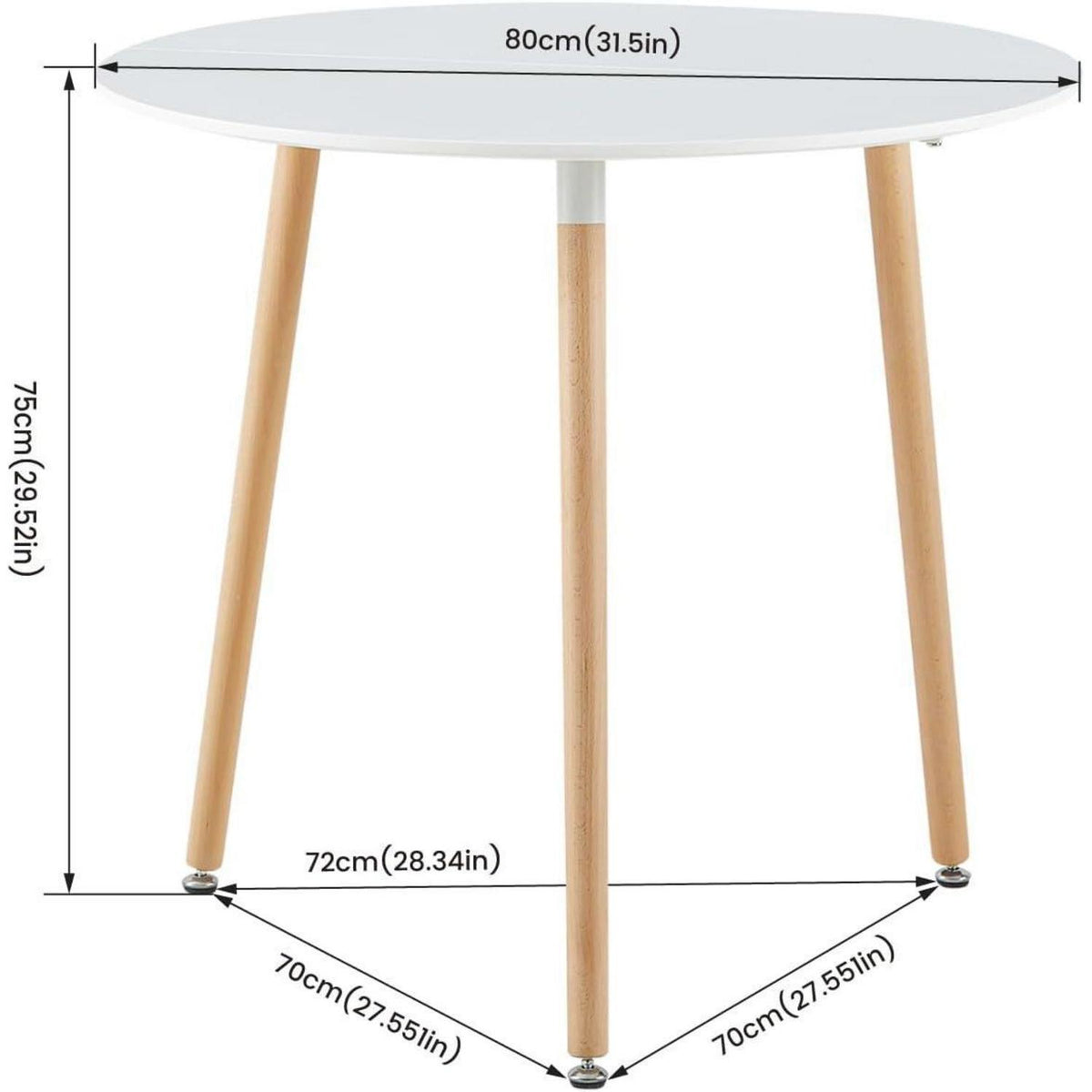 Esszimmergruppe weißer Tisch + 4 schwarze Stühle, modern