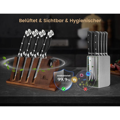 Steakmesser-Set 8-teilig | Edelstahl, Ergonomisch & Scharf