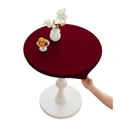 Runde Tischdecke Polyester Rot 90cm – Wasserdicht & Pflegeleicht