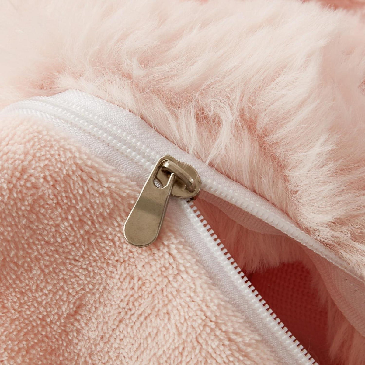 Plüsch Bettwäsche Set 220x240 Rosa - Winterwarm & Kuschelig