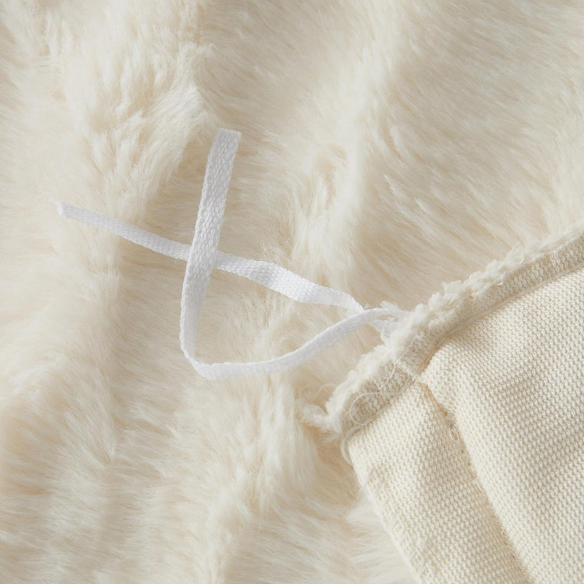 Plüsch Bettwäsche 135x200 Creme Weiß - Winterwarm & Kuschelig