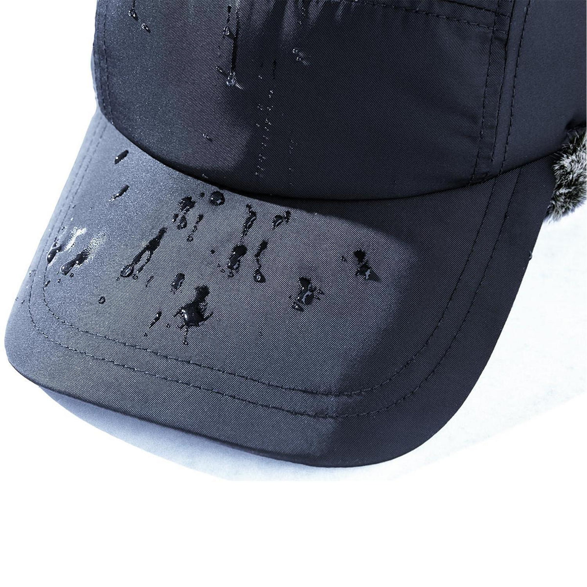 Warme Trappermütze mit Plüschfutter für Damen und Herren
