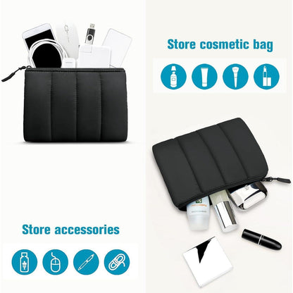 16 Zoll Laptop Tasche mit Zubehörtasche, Schwarz