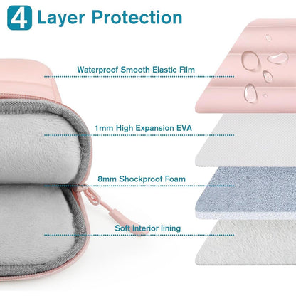 16 Zoll Laptoptasche Rosa, Spritzfest & Gepolstert