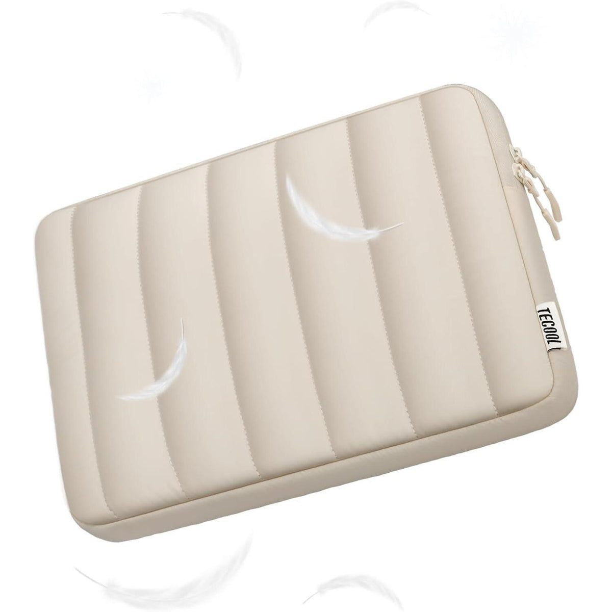 16 Zoll Laptop Tasche Hülle mit Zubehörtasche, Beige