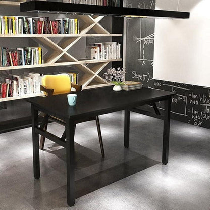Klapptisch & Schreibtisch Holz, Schwarz 100x60cm, Kein Aufbau