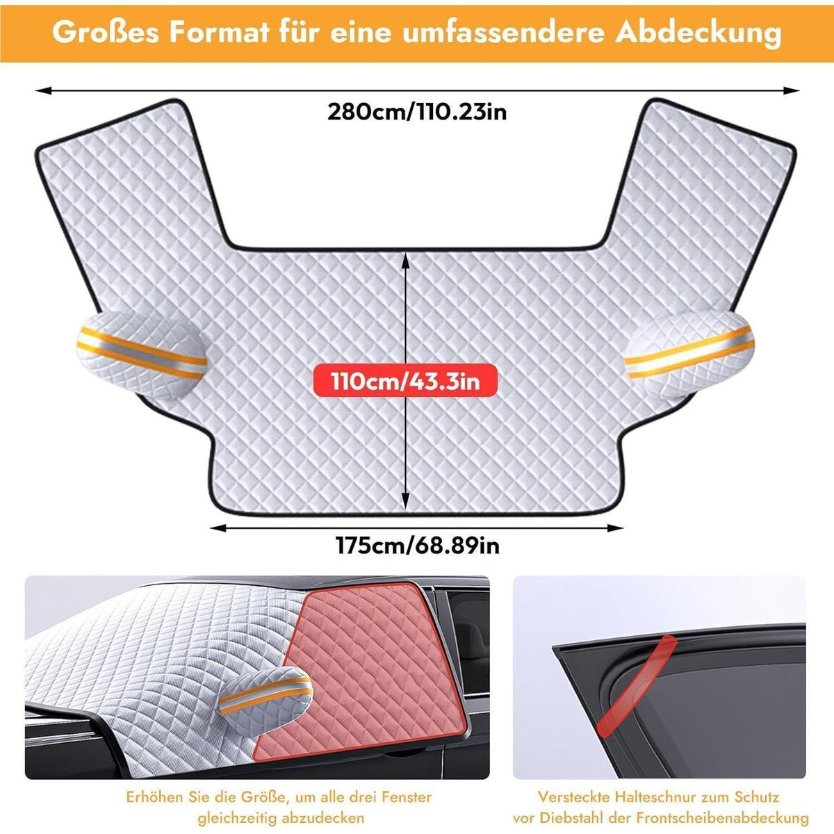 Winter Windschutzscheibenabdeckung Magnetisch Universal