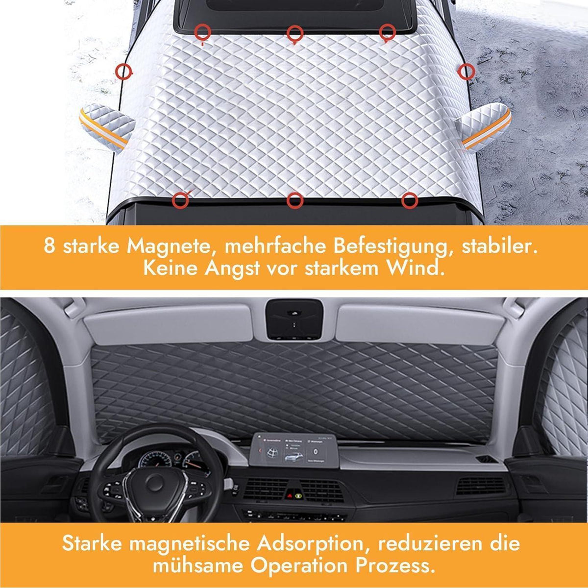 Winter Windschutzscheibenabdeckung Magnetisch Universal