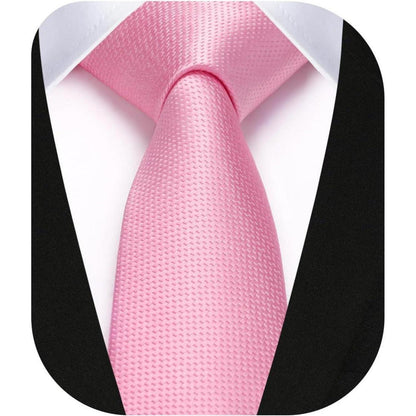 Schmale Seidenkrawatte für Herren – Klassisch & Elegant – 6cm – Dunkelrosa