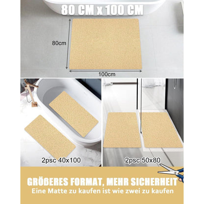Rutschfeste Duschmatte 80x100 cm – Komfortable & Schnell Trocknende