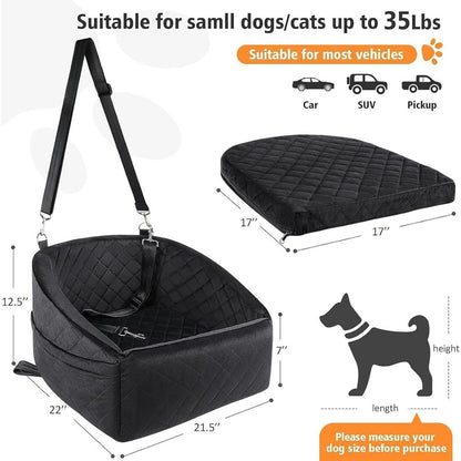Hundesitz Auto Rückbank – Stabil & Wasserdicht für kleine Hunde