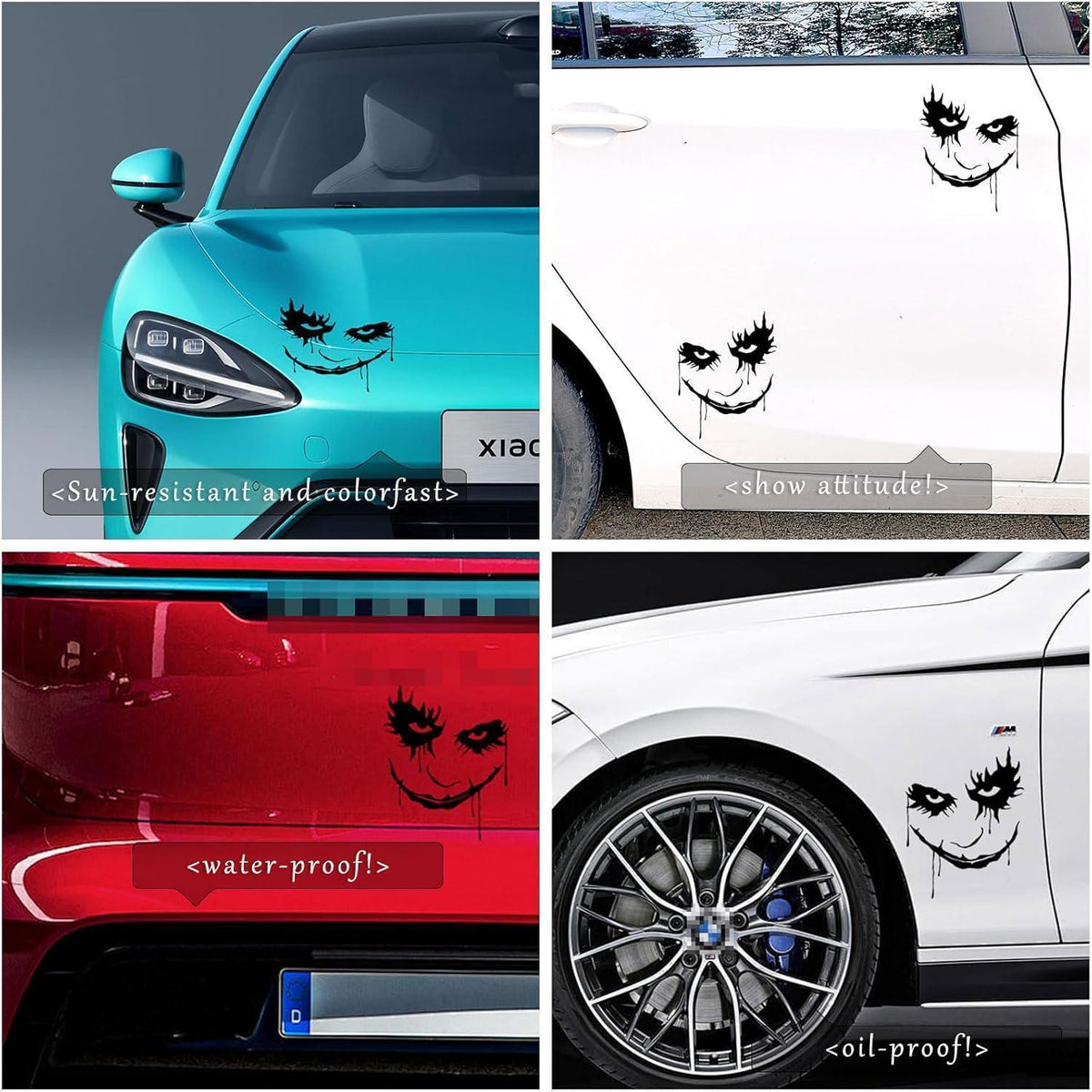 2x Gotham Clown Aufkleber – Wasserdichte Autoaufkleber