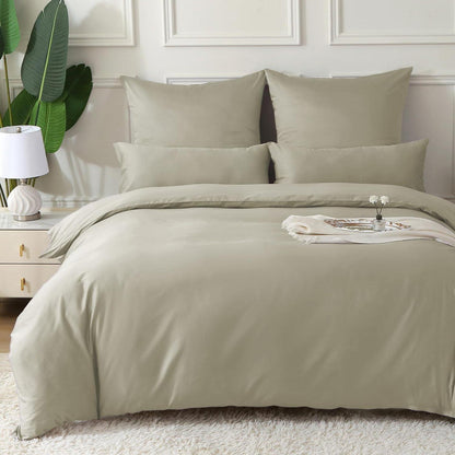 Satin Bettwäsche Set 220x240 Baumwolle, 3-teilig Luxus