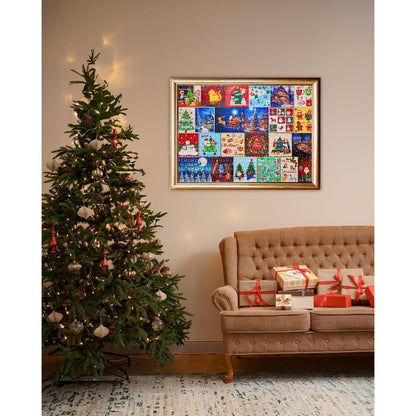 Adventskalender Puzzle 1000 Teile 24 Tage Countdown Weihnachtsgeschenk
