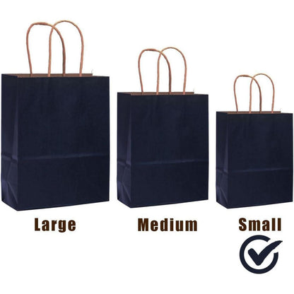 Geschenktaschen Marineblau 32 Stück 21x15x8cm mit Griffen