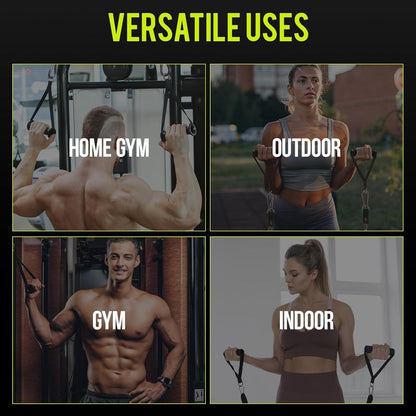 Fitness Griff Set für Kabelzug & Widerstandsbänder | 2 Stück | Noir Rouge