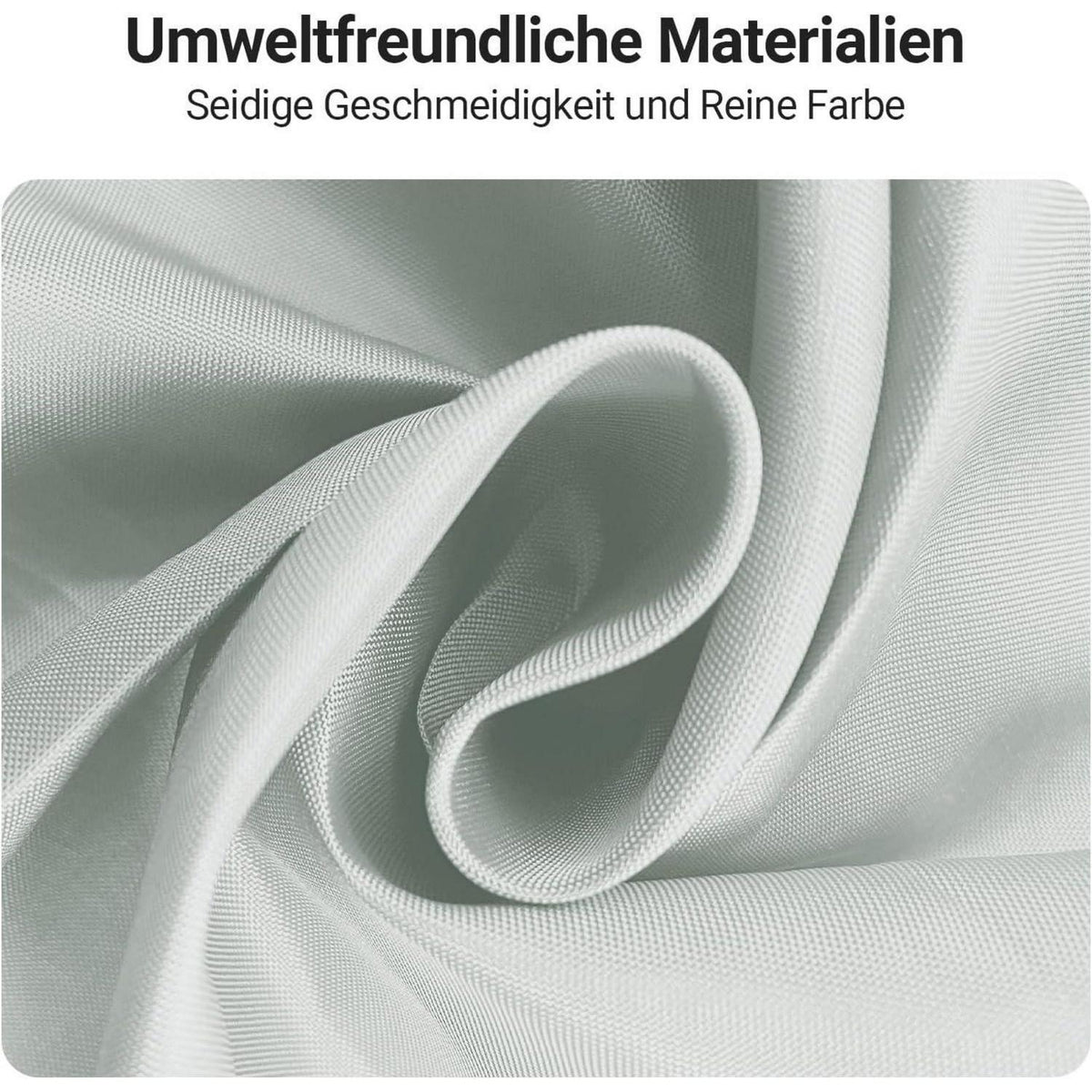 Duschvorhang Grau 200x220cm Textil Wasserabweisend Beschwerter Saum