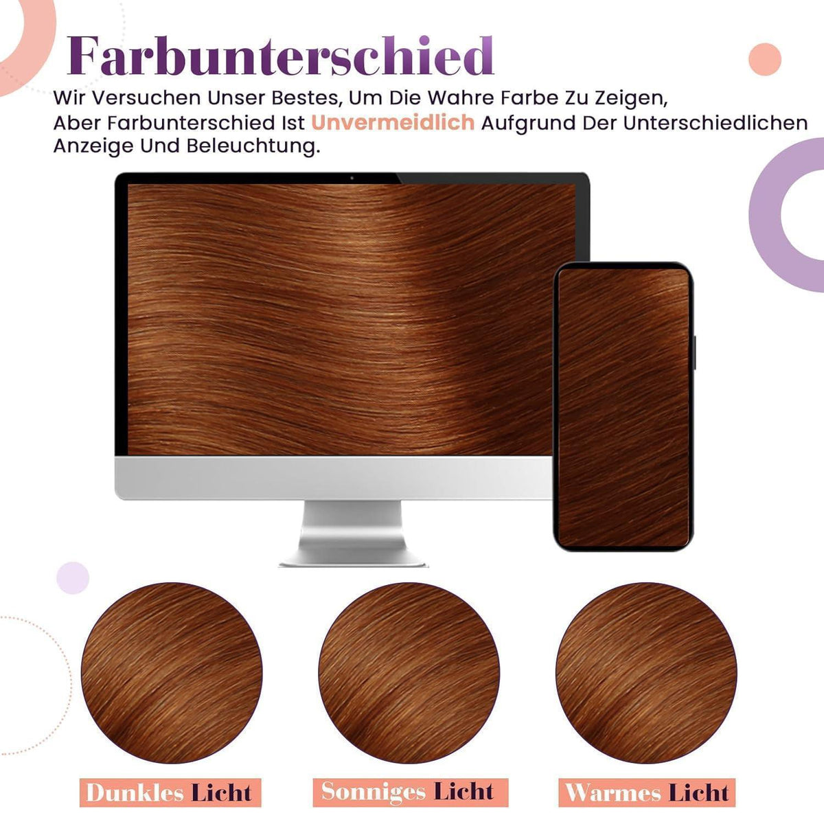 Rote Echthaar Clip-In Extensions 55cm – Volumenset