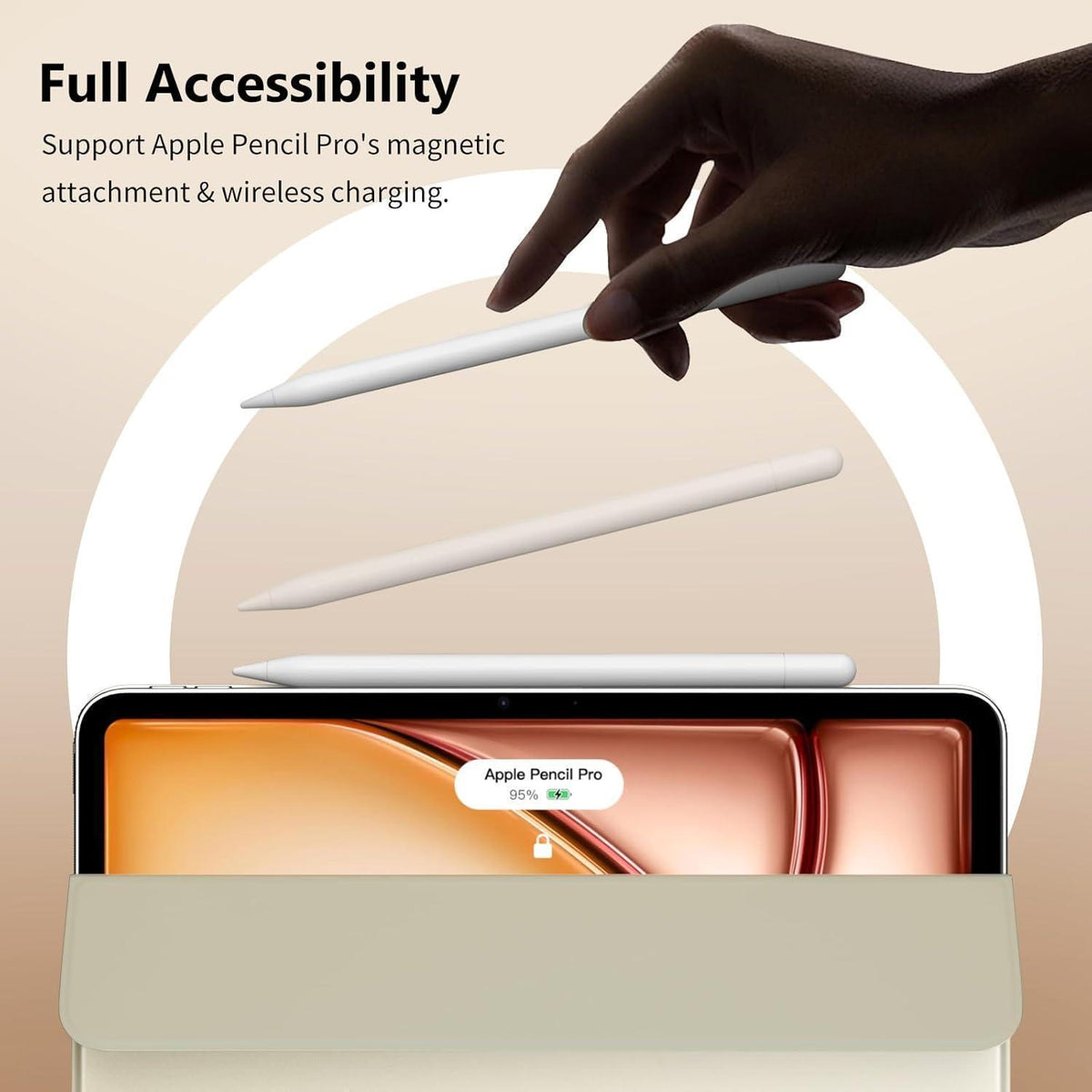 iPad Air 11 Hülle Trifold Ständer Apple Pencil Ladefunktion
