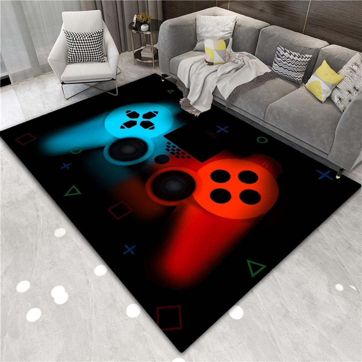Gaming Teppich Rutschfest 160x240 cm – Dekor für Gamer Zimmer