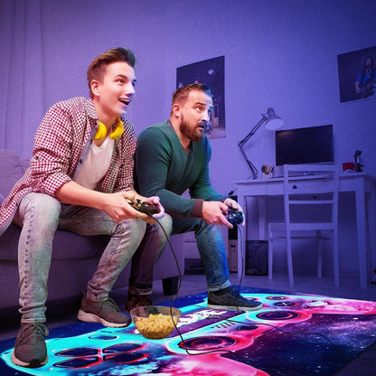 Gaming Teppich 160x200 cm – Rutschfest & Waschbar für Gamer Zimmer