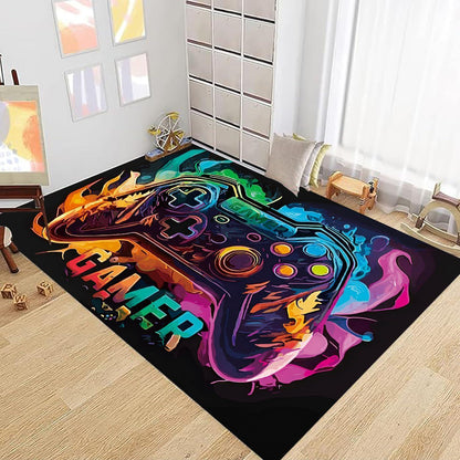 Gaming Teppich Controller Design – Rutschfest & Waschbar 160x240cm