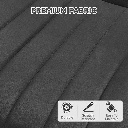 Esszimmerstühle 6er Set | Polsterstühle Schwarz mit Sitzkissen