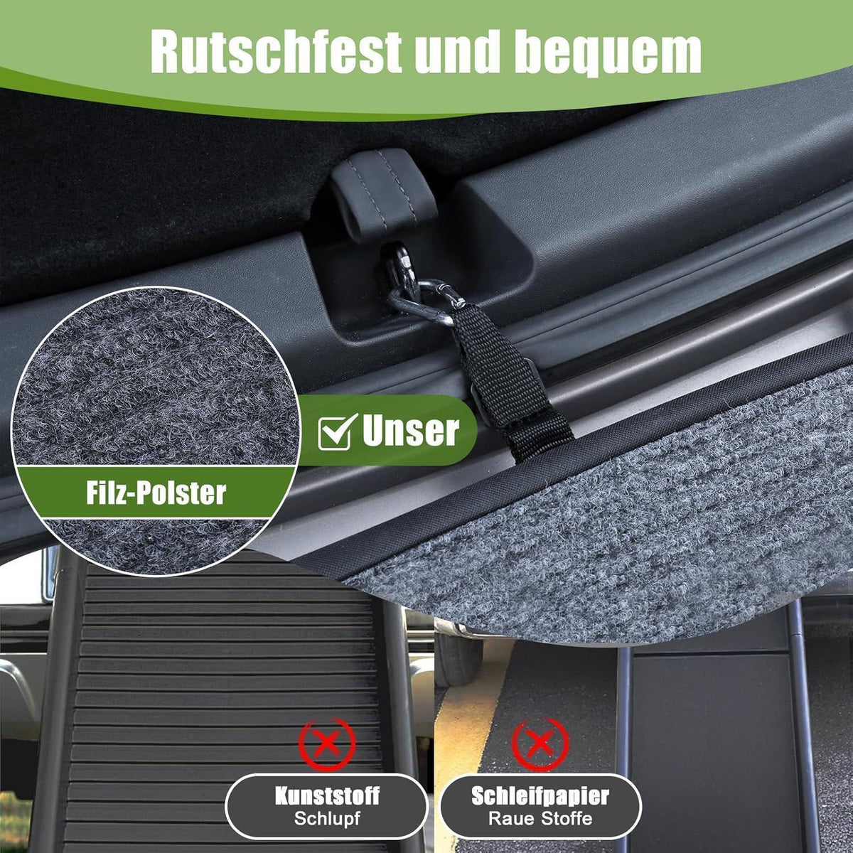Klappbare Hunderampe 160cm – Sicherer Einstieg Auto, SUV, LKW