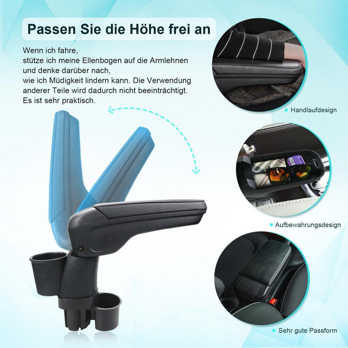Faltbare Armlehne für Suzuki Jimny JB23 JB33 1998-2018