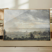 Vintage Leinwandbild mit Holzrahmen, 50x75 cm Naturlandschaft