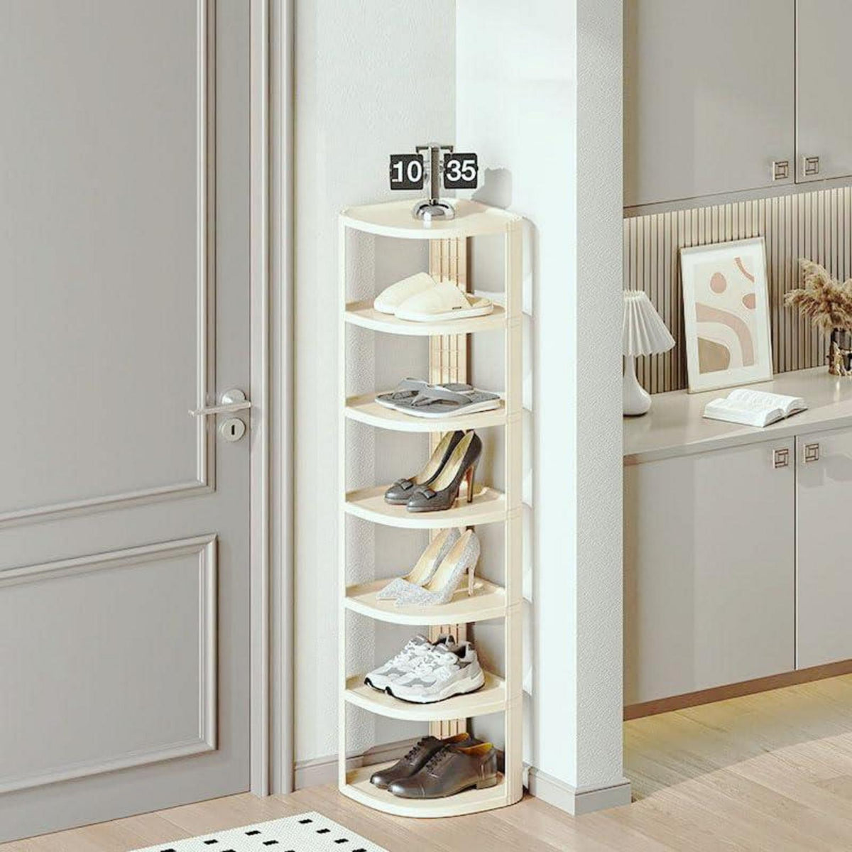 Schuhregal Schmal 7 Ebenen – Platzsparend & Stabil