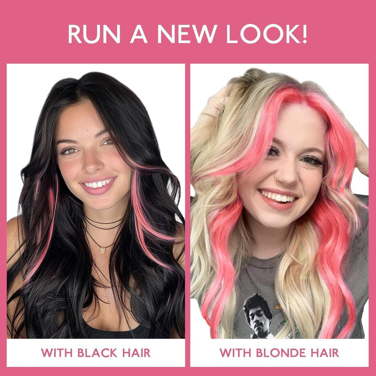 Rosa Clip-In Haarverlängerung 60cm Remy Echthaar