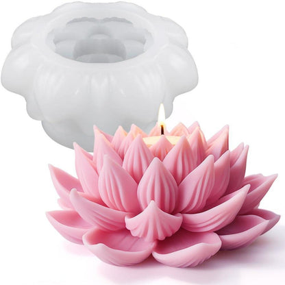 3D Lotusblume Silikonform für Duftkerzen & Epoxidharz