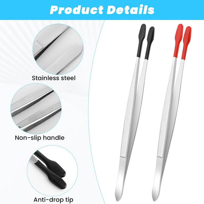 Pinzetten Mit Gummispitzen Edelstahl PVC Beschichtet