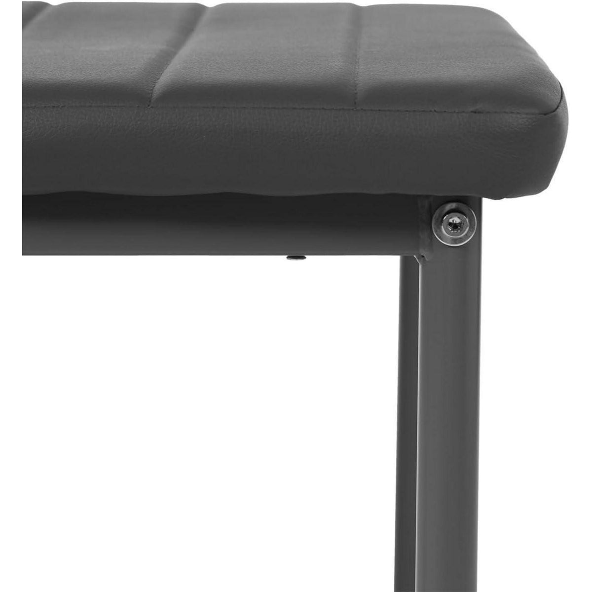 Esszimmerstühle Set 8 Grau –, Robust & Ergonomisch in Lederoptik